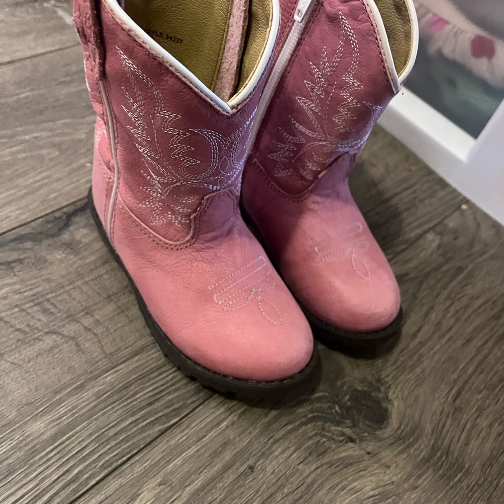 Pink Kids Cowboy Boots